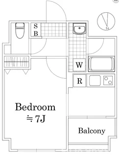 プレール・ドゥーク上野NORTH【7階】の間取り