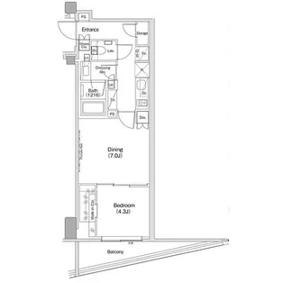 東京都目黒区青葉台3【マンション】の間取り