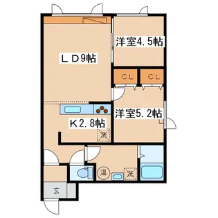 イコル暁【1階】の間取り