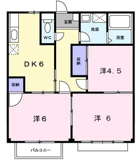 エリール岡本 6号【2階】の間取り