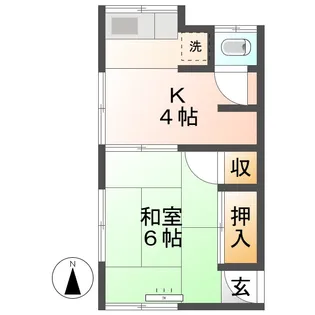 平野荘【2階】の間取り