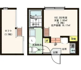 東京都練馬区関町北1【アパート】の間取り