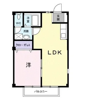 シャトーオオツカ【1階】の間取り