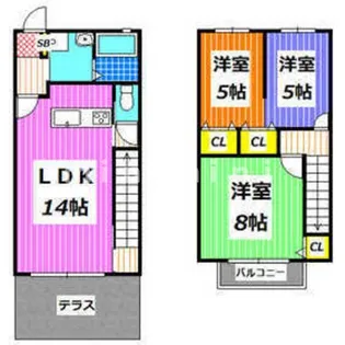 熊本県熊本市東区小山1【アパート】の間取り