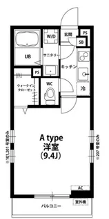 神奈川県大和市下鶴間【アパート】の間取り