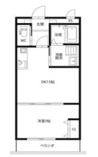 徳島県徳島市佐古二番町【アパート】の間取り