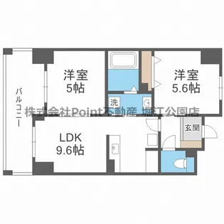 大阪府大阪市中央区西心斎橋2【マンション】の間取り