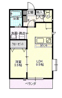 ソラーナ【2階】の間取り