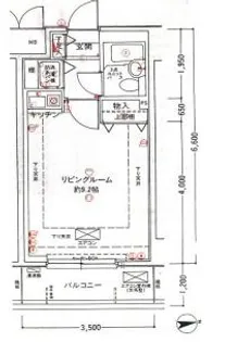 メイツ品川南【9階】の間取り