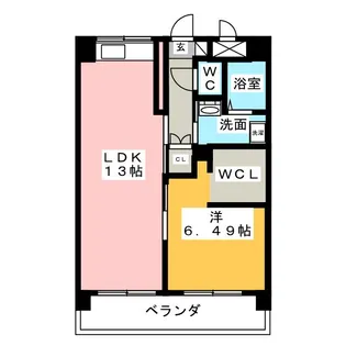 クリエイティブ一宮【7階】の間取り