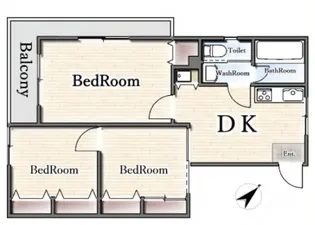 東海マンション【3階】の間取り