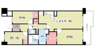 大阪府豊中市東豊中町6【マンション】の間取り