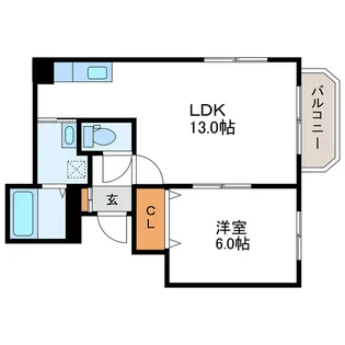 グランドコート26【4階】の間取り