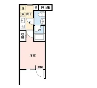 東京都新宿区上落合2【マンション】の間取り