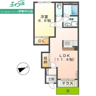 エルシャトーIII【1階】の間取り