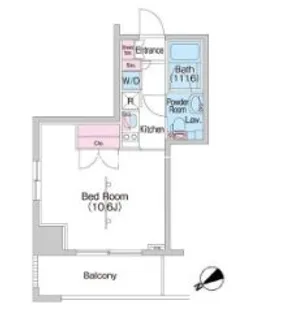 コンフォリア浅草駒形【6階】の間取り