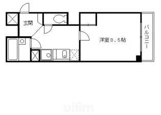 クオーレ京都【4階】の間取り