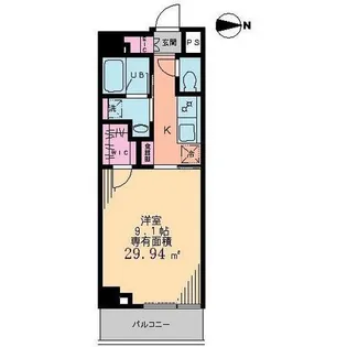 ビイルーム下北沢【2階】の間取り