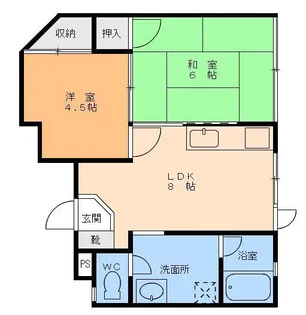 ウメヤマンション【3階】の間取り