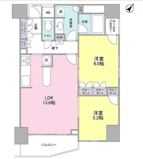 LaSante五反田 (ラサンテ五反田)【3階】の間取り