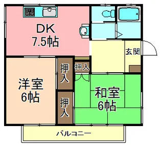 東京都足立区西新井本町5【アパート】の間取り