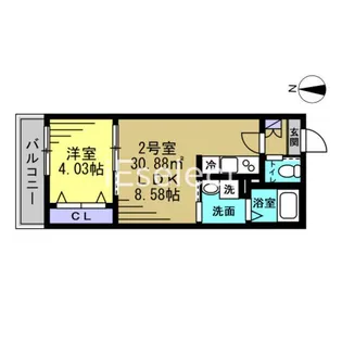 HFR蘇我A棟【1階】の間取り