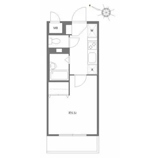 アソシエール駒沢【2階】の間取り