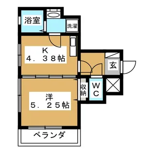 グレースナカガミ【3階】の間取り