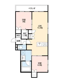 (仮称)石神井台4丁目メゾン【2階】の間取り