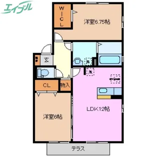 リビングタウン阿倉川 E【1階】の間取り