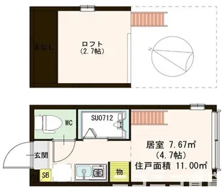 ハーモニーテラス東十条【2階】の間取り