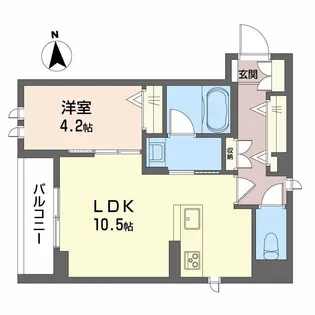 エルドール鉄砲町東【4階】の間取り