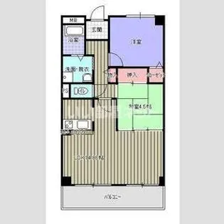 クリーンピア姫路白浜【2階】の間取り