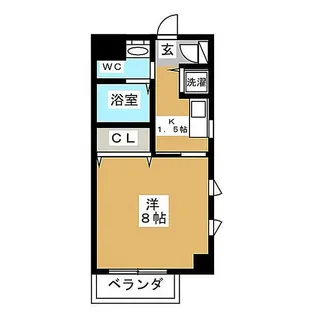 リヴェール麻布十番【5階】の間取り