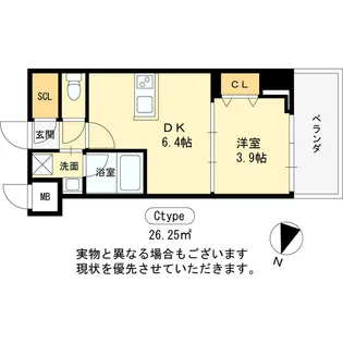 ヴィーナス今里【7階】の間取り