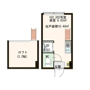リヴィエール高田馬場【1階】の間取り
