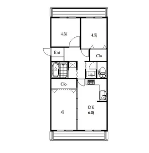 グリーンコーポ上板橋【4階】の間取り