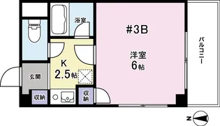 早稲田桜並木AVE【3階】の間取り