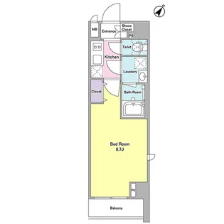 デルックス田端【6階】の間取り