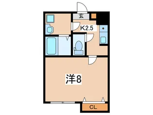 イーストヒルズII【2階】の間取り