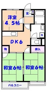 クリザンテーム高橋【1階】の間取り
