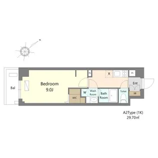 アリビス浦安【4階】の間取り