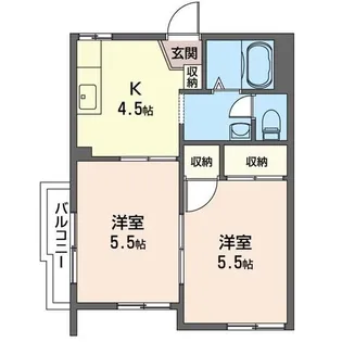 パールハイム【2階】の間取り