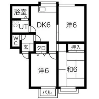 パセオ真美 A棟【1階】の間取り