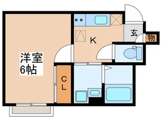 フォンテーヌ久我山【1階】の間取り