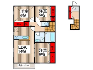 メープルハウスレイクタウンの間取り