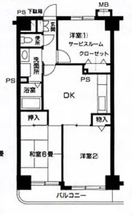 フェリースいずみ中央【3階】の間取り
