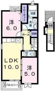 サンシャイン吉田屋【2階】の間取り