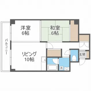 マンションK&K【4階】の間取り