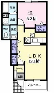 レジデンス本多【1階】の間取り